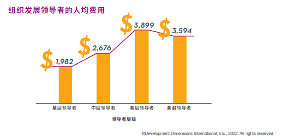 组织发展领导者的人均费用